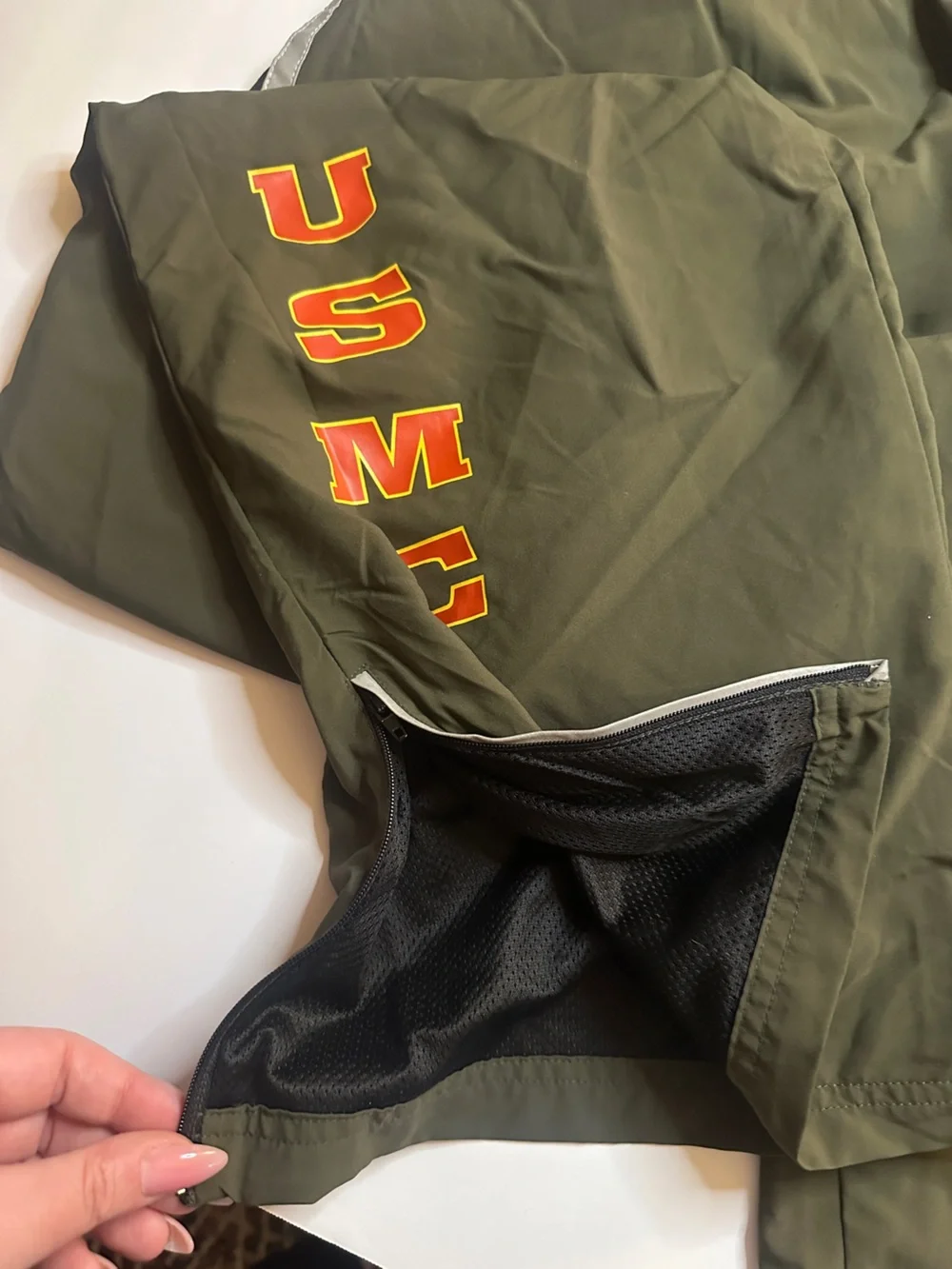 NWT NEW BALANCE USMC Olive Green Track Pants Size XL Long